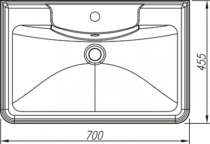 Мебель для ванной Style Line Атлантика 70 см подвесная