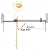 Душевая дверь Cezares Slider SLIDER-B-1-100/110-GRIGIO-NERO 100/110x195 серая, черный