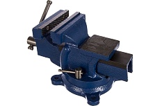 Слесарные тиски Griff 100 мм, поворотные, стальные губки, с наковальней 5 кг g164004