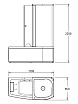 Акриловая ванна Gemy G8040 B R 170x85