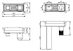 Смеситель для раковины Vincea Домус (Domus) VBFW-5DM01GM вороненая сталь