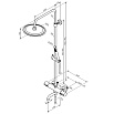 Душевая стойка Damixa Scandinavian Pure 936810000 c термостатом, хром