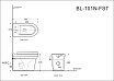 Приставной унитаз Aquanet Rimless Nova BL-101N-FST