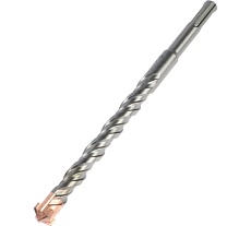 Бур по бетону крестовый наконечник двойная спираль SDS-plus 12x310 мм Тундра 2771627