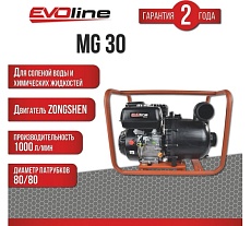 Мотопомпа бензиновая Evoline MG 30 (произведено Zongshen) 1T90SMG30EVO