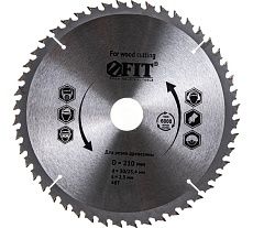 Диск пильный по дереву (210х30 мм; 48Т) для циркулярных пил FIT 37694