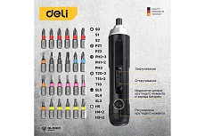 Аккумуляторная отвертка с прямой ручкой Deli DL-DP04-E1B2 102989