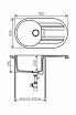 Кухонная мойка Tolero TL-780 №701 78 см серый