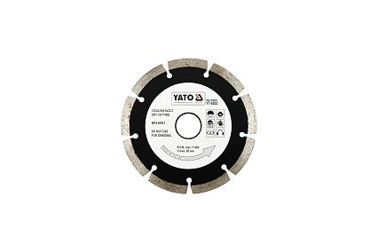 Диск отрезной алмазный 125х22.2 мм Yato YT-6003