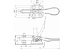 Зажим с горизонтальной рукоятью HS CLAMP HS-201