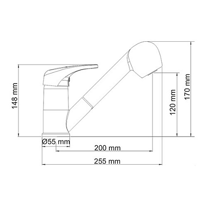 Смеситель для кухни WasserKRAFT Oder 6365, с лейкой