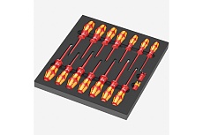 Набор отверток в ложементе WERA 9711 VDE 1, 16 предметов WE-150102