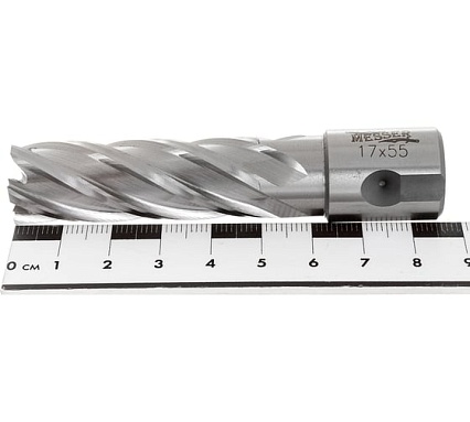 Сверло корончатое по металлу HSS (17х55 мм) Messer 10-50-017
