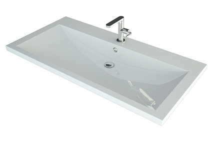 Мебель для ванной Art&Max Family 100 см подвесная, Bianco Lucido