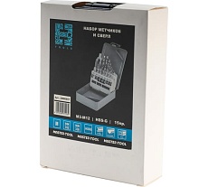 Набор метчиков однопроходных H-Tools M3-M12 HSS-G DIN352 (+ вороток, сверла) 15пр 245004HT