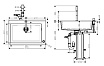 Кухонная мойка Hansgrohe C51-F660-07 77 см со встроен. смесителем, черный/хром