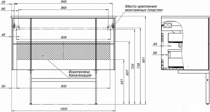 Тумба с раковиной Allen Brau Reality 100 см natural oak