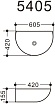 Раковина Art&Max AM5405-W 60.5 см