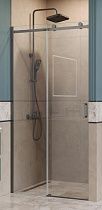 Душевая дверь BelBagno SOFT_CLOSE-2-BF-1-100-C-GM 100x200 прозрачная, оружейная сталь