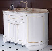 Мебель для ванной TW collection York Nuovo 130 см, bianco/oro antico