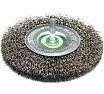 Щетка дисковая гофрированная Lessmann Д100x10, ROF 0.30 мм, хвостовик 6 мм 410155