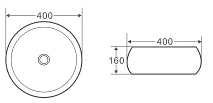 Раковина BelBagno BB1065 40 см