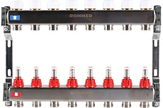 Коллектор из нержавеющей стали Rommer с расходомерами, 8 выходов Rms-1200-000008 RG0091LAMMMVBQ