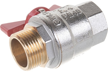 Кран шаровой Valtec Base рукоятка бабочка 3/4" внутренняя-наружная VT.218.N.05