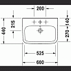 Раковина Duravit DuraStyle 60