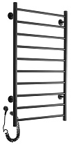 Полотенцесушитель электрический Domoterm Аврора DMT 109-10 50x90 EK ТЭН слева, черный