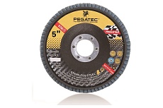 Круг лепестковый торцевой (125x22 мм; P80) Pegatec PSRFD125BCA-80