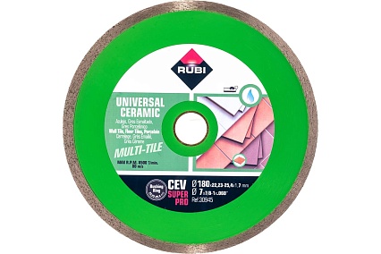 Диск алмазный CEV 180 SUPERPRO (180х22.2 мм) RUBI 30945
