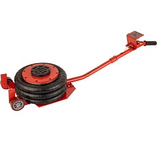 Пневматический подкатной домкрат Wiederkraft г/п 3 т, 135-435 мм, с удлинённой рукоятью, WDK-81813B