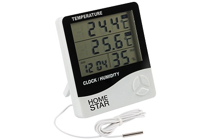 Цифровой термометр-гигрометр с выносным датчиком Homestar HS-0109 104304