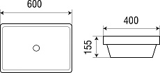 Раковина WeltWasser DEILBACH 6051 62 см, 10000003893 белый глянец