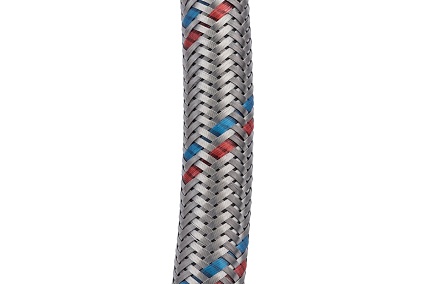Подводка для воды СТМ сталь, 1/2", гайка-гайка, 200 cм CWFHF200