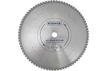 Диск пильный TCT для стали 305x2.4x25.4 мм, 68 зубьев KORNOR 11305068