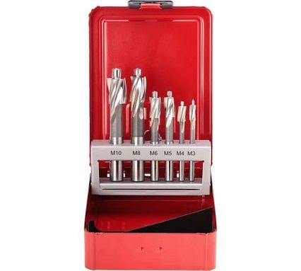 Набор цековок (6 шт; 71-100 мм; М3-M10; 180 гр.; HSS-G) RUKO 102450