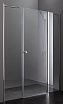 Душевая дверь Cezares ELENA-W-B-13-60+60/30-P-Cr-R 150x195, рифленая, R