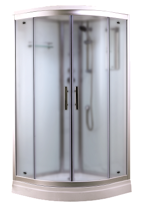 Душевая кабина Timo Standart T-6609SF Silver Fabric 90x90, без г/м, матовые стекла, хром