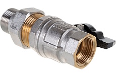 Шаровой кран ELSEN Strong T, 3/4&quot;, НВ, ручка-бабочка, с накидной гайкой EV34.3201