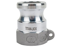 Алюминиевый камлок TITAN LOCK типа А серия EcoLine, ниппель внутр. резьба BSP 1&quot; TL100AAL-EL