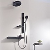 Душевой набор Black&White Gravity GH-9025MB с термостатом, черный матовый
