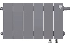 Радиатор Royal Thermo PianoForte 200 /Silver Satin - 6 секций VDR НС-1346034