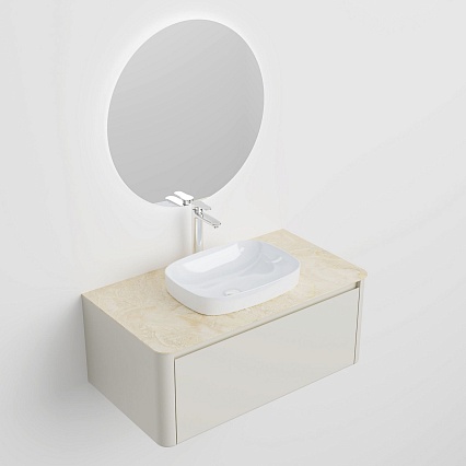 Мебель для ванной Black&White Universe U916.1000 100 см, бежевый Мебель для ванной Black&White Universe U916.1000 100 см, бежевый