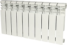 Алюминиевый радиатор Rommer Profi 350 AL350-80-80-080 10 секций RAL9016 86623