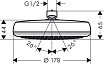 Верхний душ Hansgrohe Crometta 100 26577000