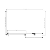 Душевой уголок Azario Vancouver 120x100 AZNKF1131R1000 серебро, прозрачное, R