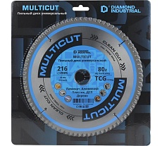 Диск пильный по мультиматериалам 216х30 мм, Z=80 TCG MultiCut Diamond Industrial DIDM216Z80