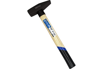 Слесарный молоток Vertextools 800 г, квадратный боек, деревянная рукоятка 10-15-800